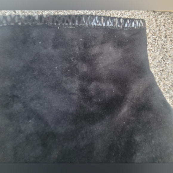 KARL LAGERFELD MONA SUEDE BOOTIES BLACK SIZE 8 - Picture 8 of 16